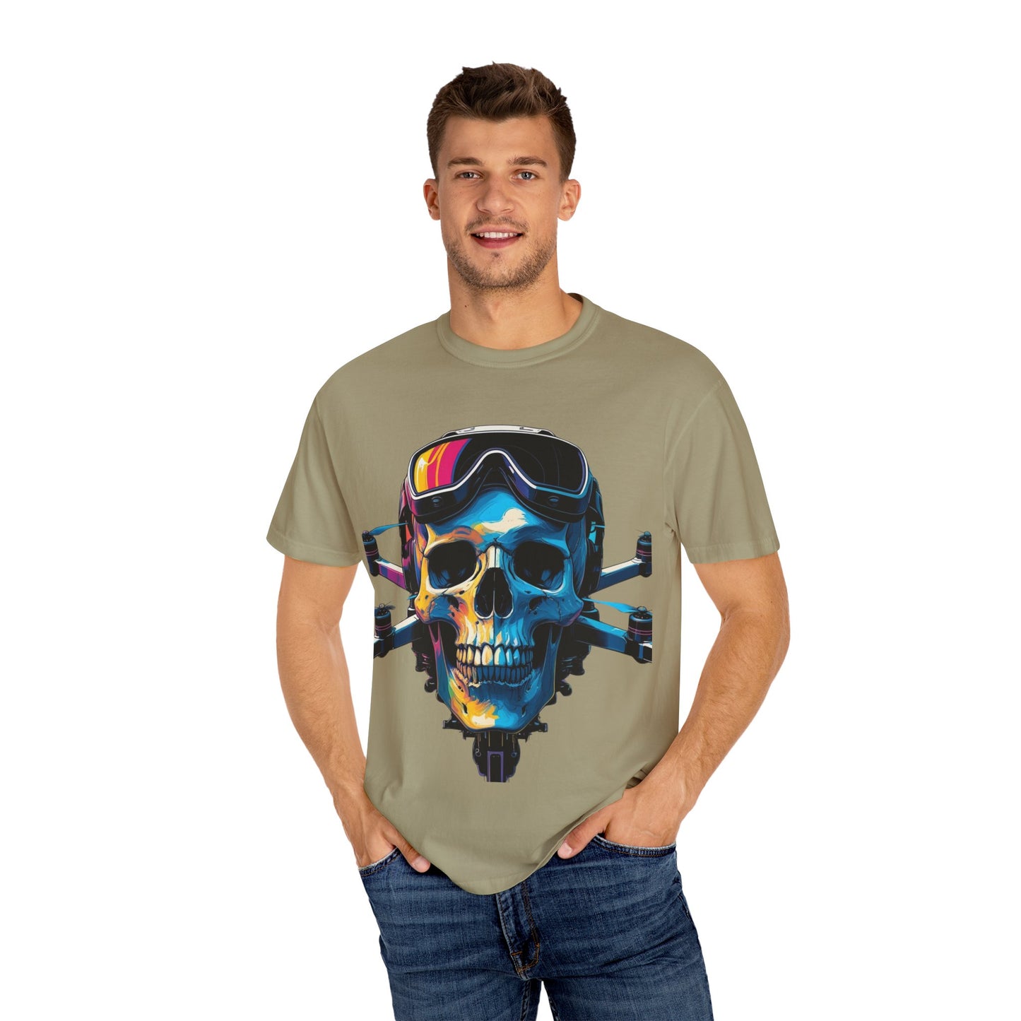 Skull Graphic Unisex T-Shirt, Punk Fashion Tee, Edgy Streetwear, Perfect for Festivals and Gifting, Music Lover Gift