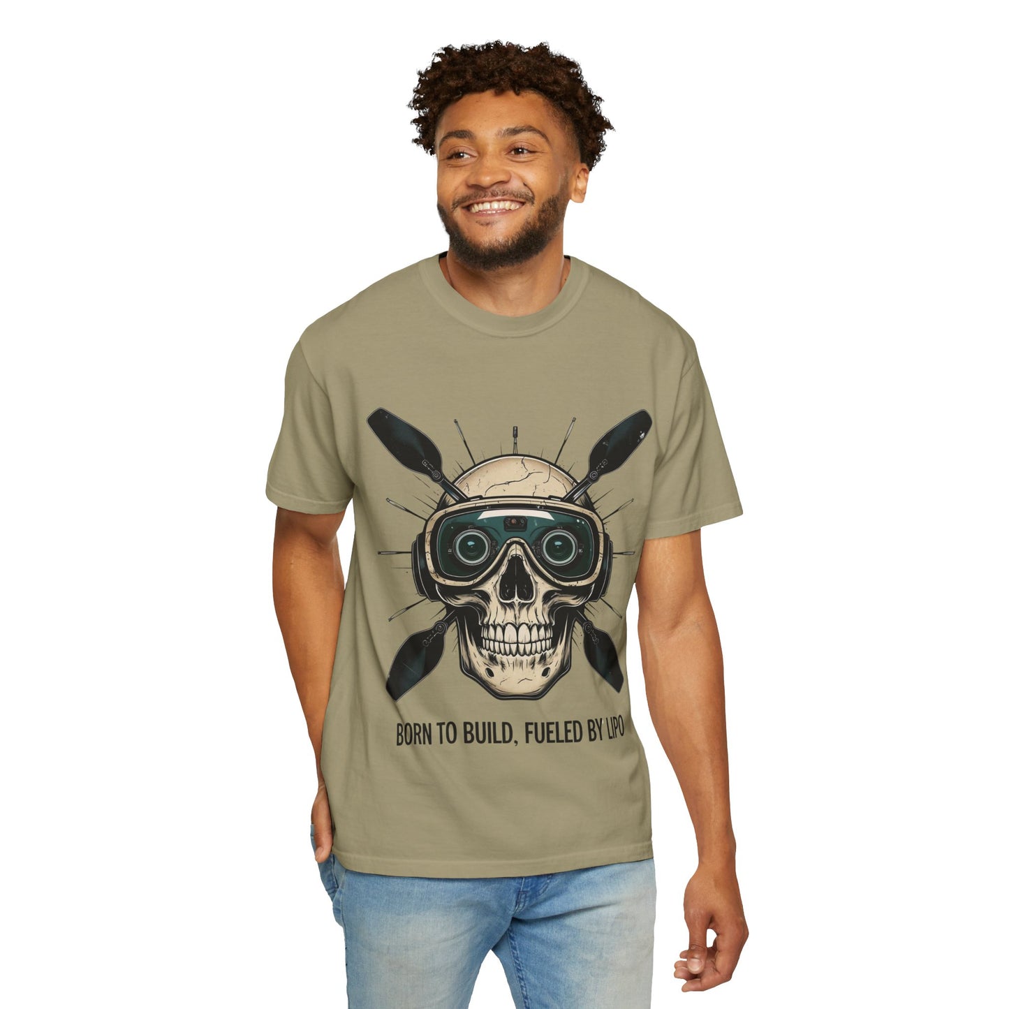 Camiseta con diseño de calavera, camiseta gráfica atrevida para constructores, entusiastas del fitness, Halloween, regalo para él, ropa informal