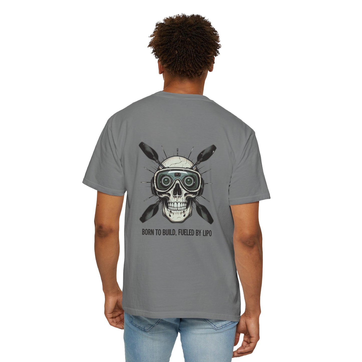 Camiseta con diseño de calavera, camiseta gráfica atrevida para constructores, entusiastas del fitness, Halloween, regalo para él, ropa informal