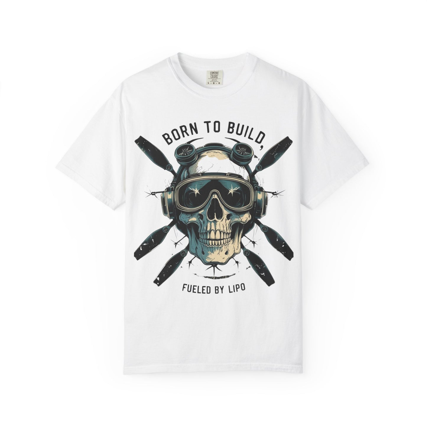 RC Skull T-Shirt, Unisex Graphic Tee, Born to Build Apparel, Gift for Builders, Edgy Streetwear, Unique Fashion Statement