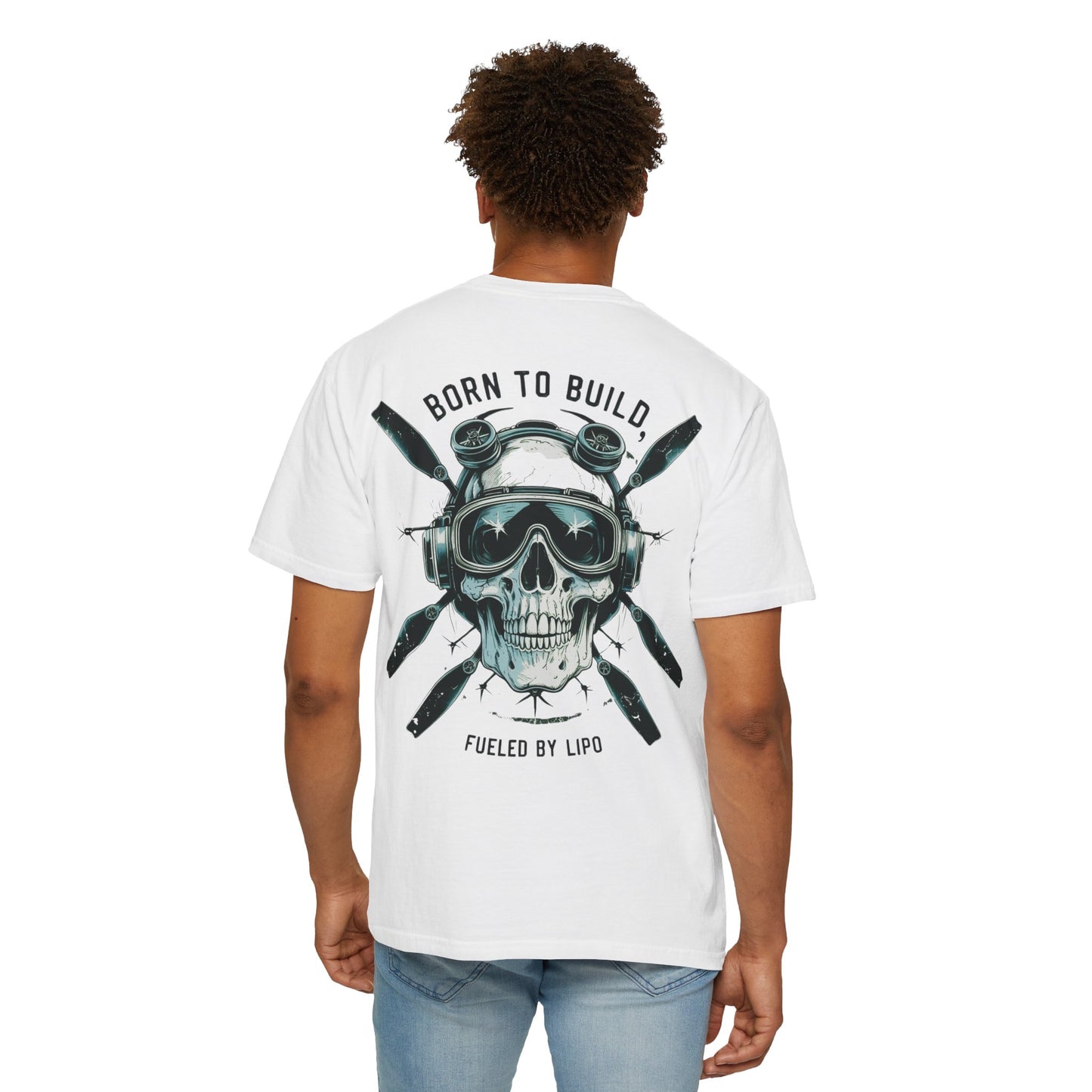 RC Skull T-Shirt, Unisex Graphic Tee, Born to Build Apparel, Gift for Builders, Edgy Streetwear, Unique Fashion Statement