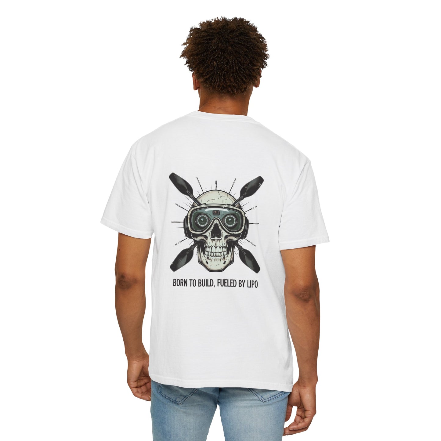 Camiseta con diseño de calavera, camiseta gráfica atrevida para constructores, entusiastas del fitness, Halloween, regalo para él, ropa informal