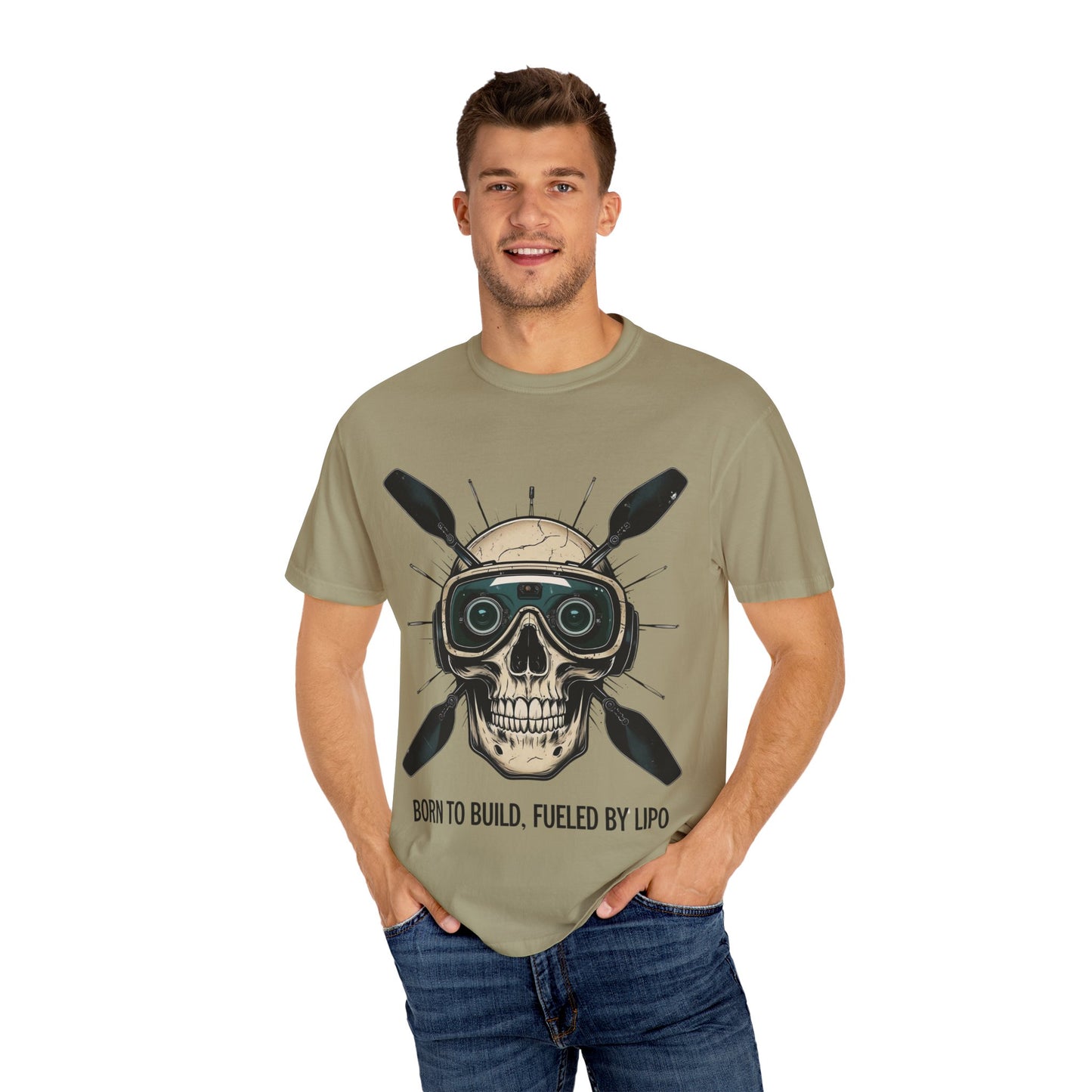 Camiseta con diseño de calavera, camiseta gráfica atrevida para constructores, entusiastas del fitness, Halloween, regalo para él, ropa informal