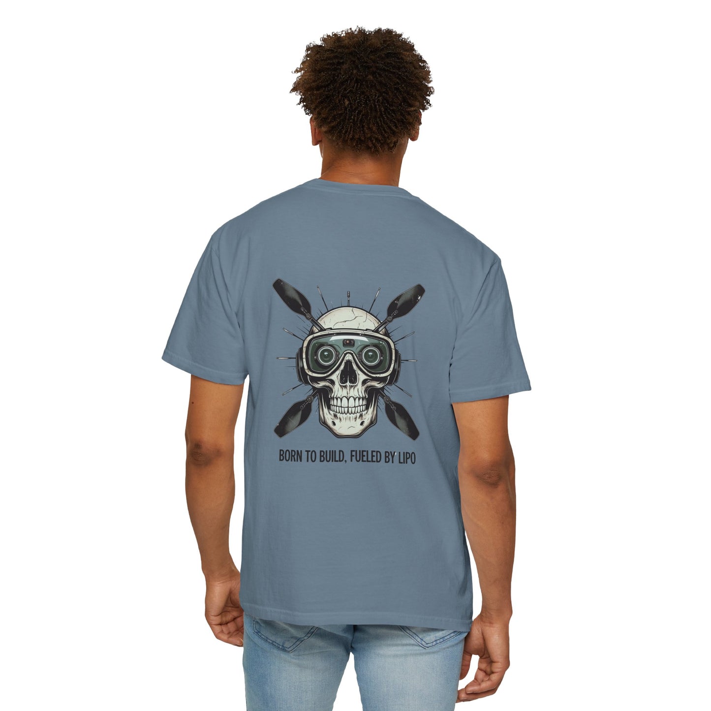 Camiseta con diseño de calavera, camiseta gráfica atrevida para constructores, entusiastas del fitness, Halloween, regalo para él, ropa informal