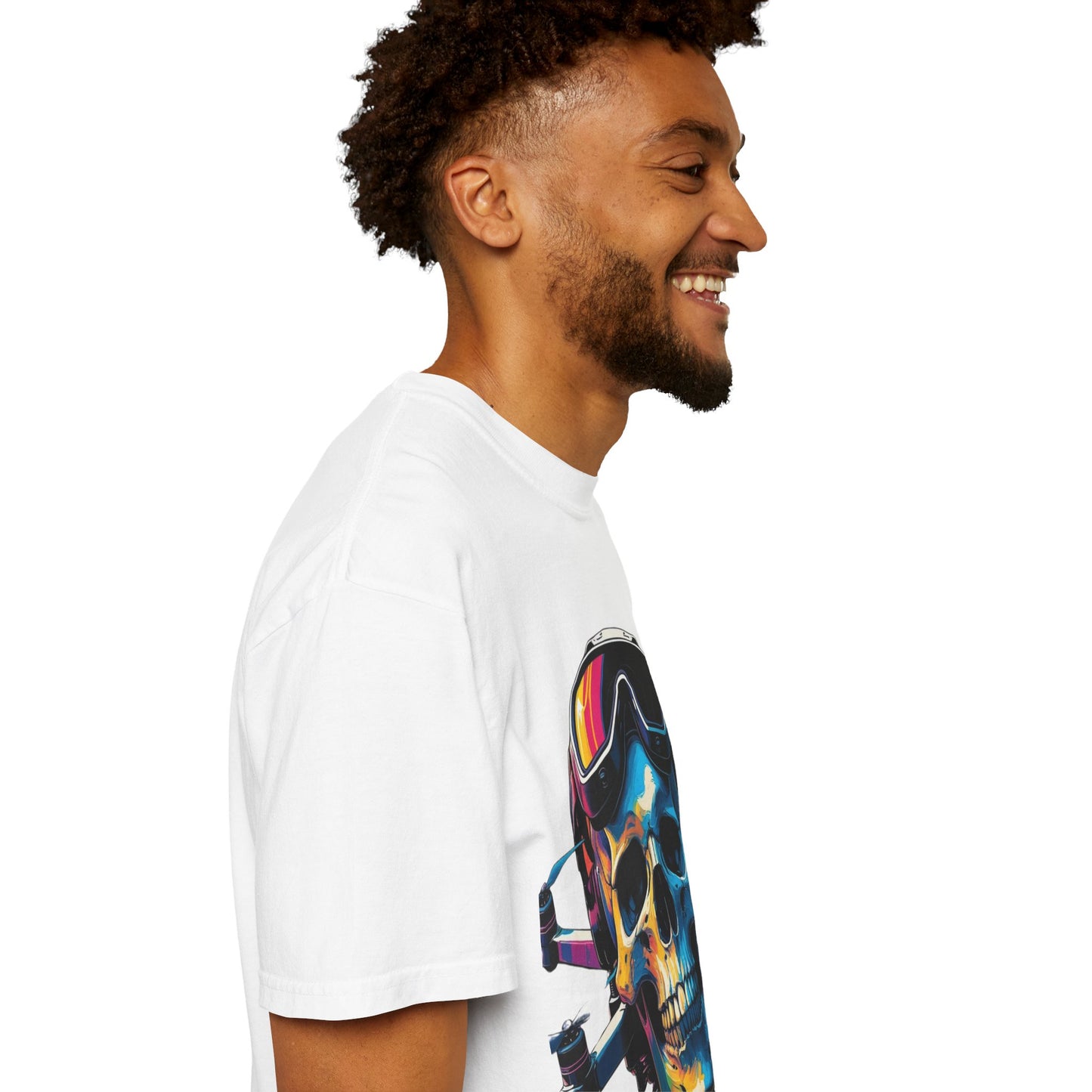 Skull Graphic Unisex T-Shirt, Punk Fashion Tee, Edgy Streetwear, Perfect for Festivals and Gifting, Music Lover Gift