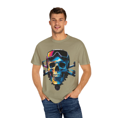 Skull Graphic Unisex T-Shirt, Punk Fashion Tee, Edgy Streetwear, Perfect for Festivals and Gifting, Music Lover Gift