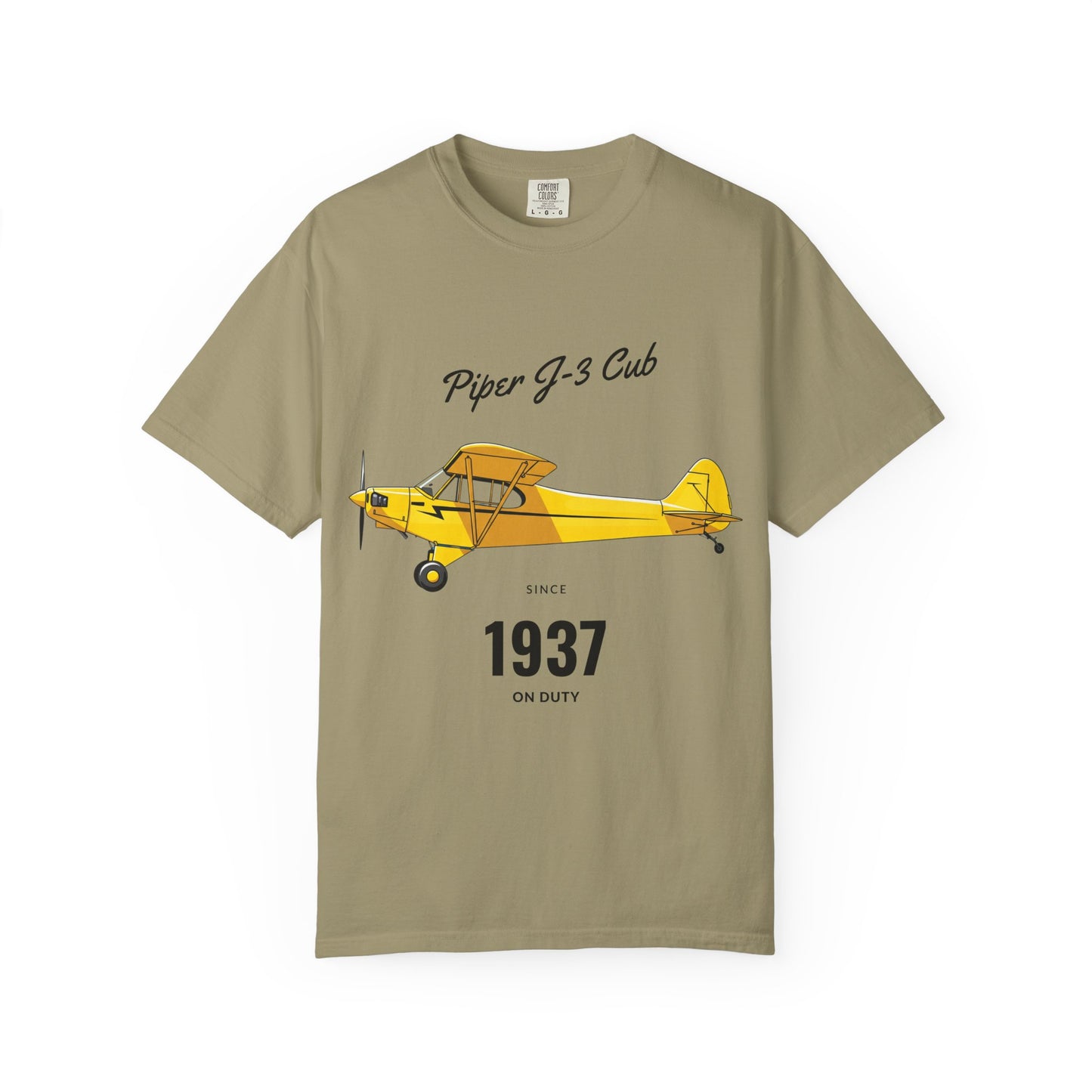 Vintage Aviation T-Shirt for Airplane Enthusiasts, Piper J-3 Cub Shirt, Gift for Pilots, Air Travel Tee, Unique Aviation Merchandise
