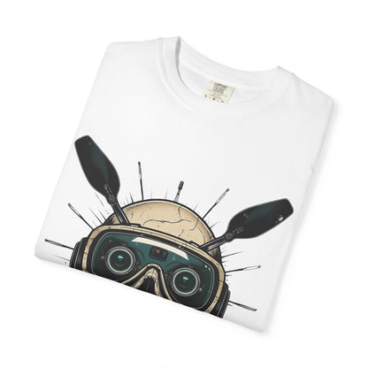 Camiseta con diseño de calavera, camiseta gráfica atrevida para constructores, entusiastas del fitness, Halloween, regalo para él, ropa informal