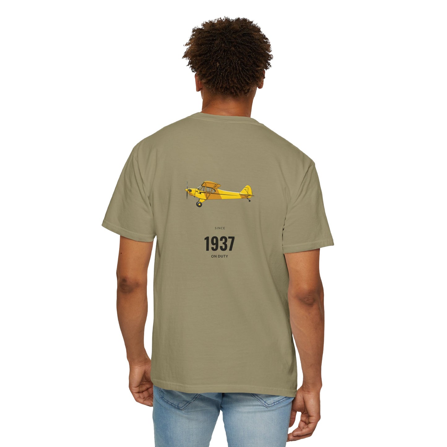 Vintage Aviation T-Shirt for Airplane Enthusiasts, Piper J-3 Cub Shirt, Gift for Pilots, Air Travel Tee, Unique Aviation Merchandise