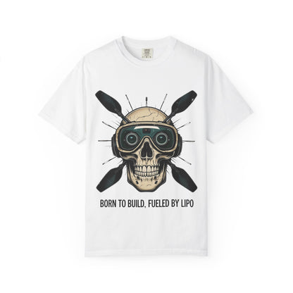 Camiseta con diseño de calavera, camiseta gráfica atrevida para constructores, entusiastas del fitness, Halloween, regalo para él, ropa informal