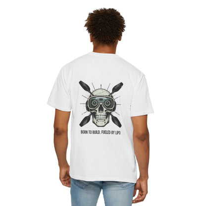 Camiseta con diseño de calavera, camiseta gráfica atrevida para constructores, entusiastas del fitness, Halloween, regalo para él, ropa informal