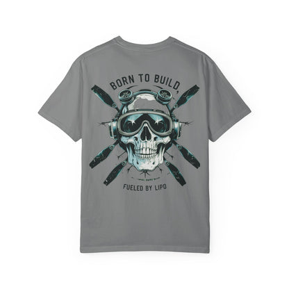 RC Skull T-Shirt, Unisex Graphic Tee, Born to Build Apparel, Gift for Builders, Edgy Streetwear, Unique Fashion Statement