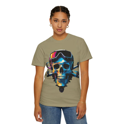 Skull Graphic Unisex T-Shirt, Punk Fashion Tee, Edgy Streetwear, Perfect for Festivals and Gifting, Music Lover Gift