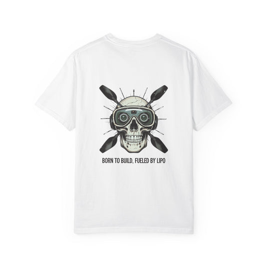 Maglietta con motivo a teschio, maglietta grafica audace per costruttori, appassionati di fitness, Halloween, regalo per lui, abbigliamento casual