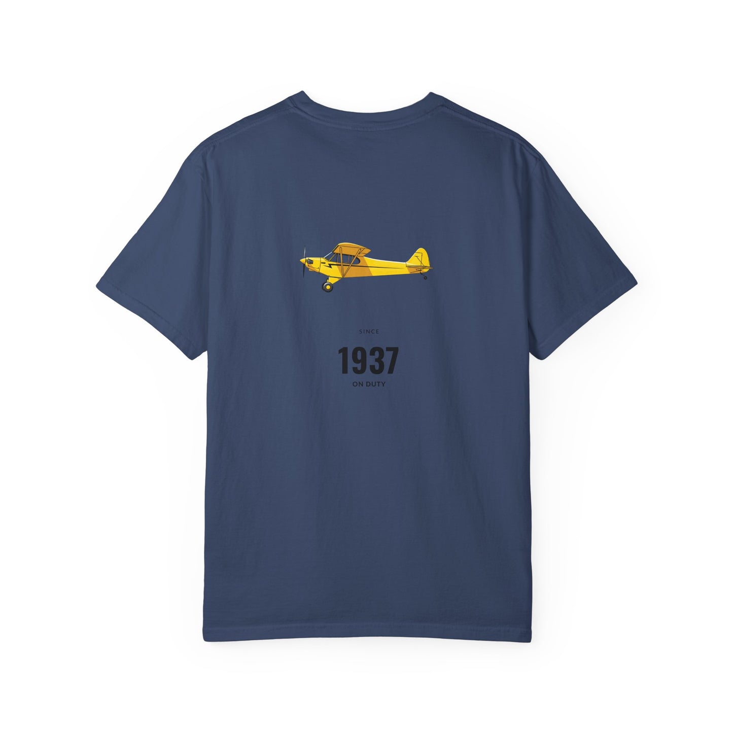 Vintage Aviation T-Shirt for Airplane Enthusiasts, Piper J-3 Cub Shirt, Gift for Pilots, Air Travel Tee, Unique Aviation Merchandise