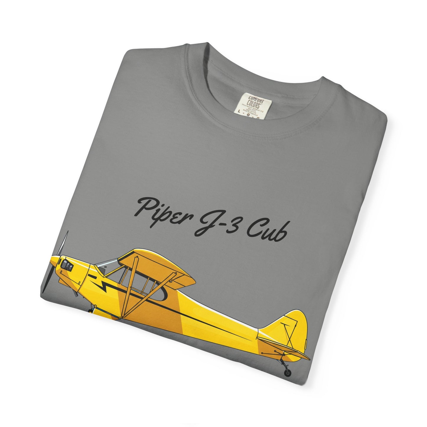 Vintage Aviation T-Shirt for Airplane Enthusiasts, Piper J-3 Cub Shirt, Gift for Pilots, Air Travel Tee, Unique Aviation Merchandise
