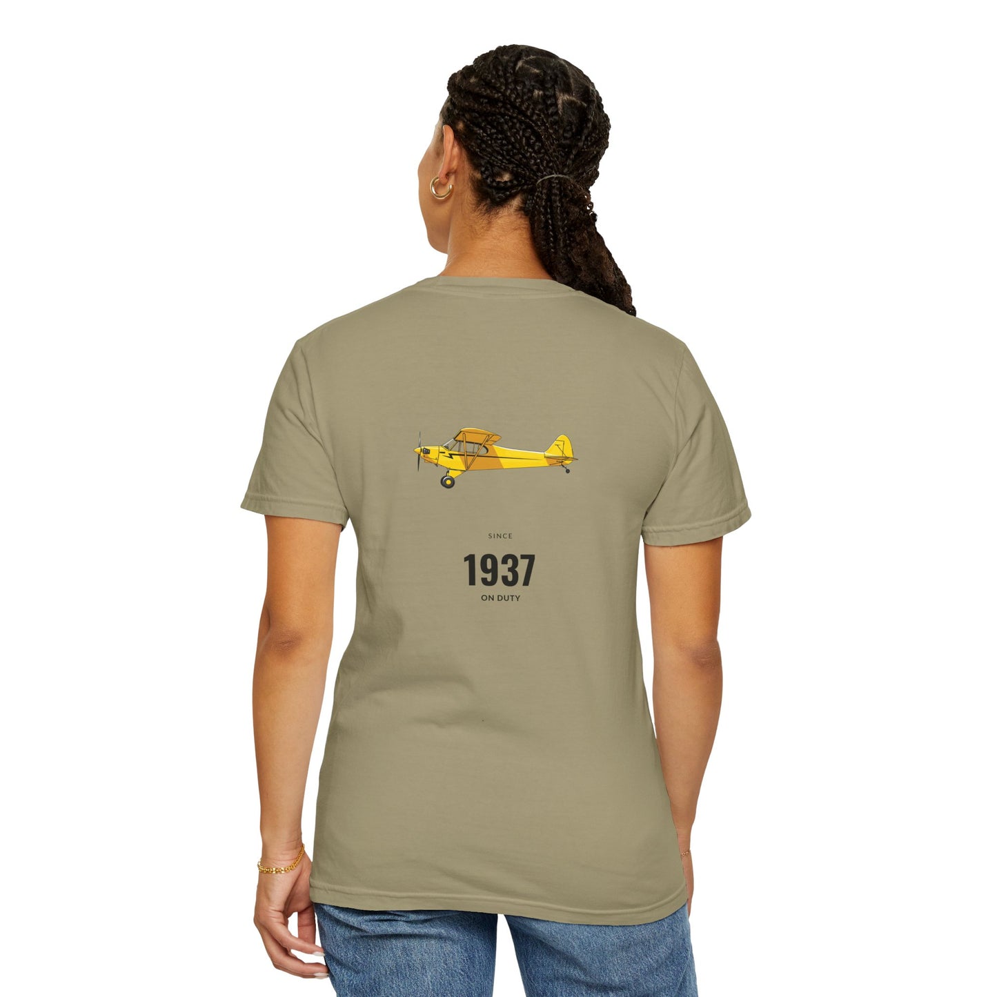 Vintage Aviation T-Shirt for Airplane Enthusiasts, Piper J-3 Cub Shirt, Gift for Pilots, Air Travel Tee, Unique Aviation Merchandise