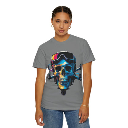 Skull Graphic Unisex T-Shirt, Punk Fashion Tee, Edgy Streetwear, Perfect for Festivals and Gifting, Music Lover Gift