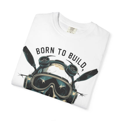 RC Skull T-Shirt, Unisex Graphic Tee, Born to Build Apparel, Gift for Builders, Edgy Streetwear, Unique Fashion Statement